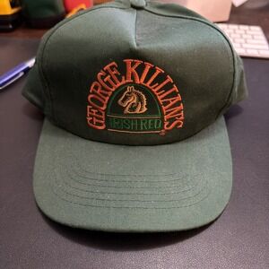 Vintage George Killian's Irish Red Snapback Hat Cap - Green - Trucker